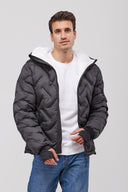 Giubbotto Uomo imbottito con cappuccio Rock 12103105