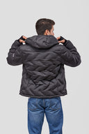 Giubbotto Uomo imbottito con cappuccio Rock 12103105