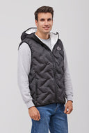 Gilet Uomo imbottito con cappuccio Rock 12104103