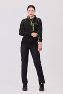 Felpa mezza zip con cuciture decorative rinforzate C9800