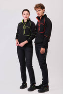 Felpa mezza zip con cuciture decorative rinforzate C9800