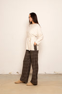 Maglia donna manica lunga con cordino regolabile 26S582