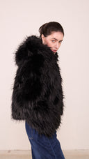 Pelliccia ECO Donna con cappuccio taglia UNICA 00C25116