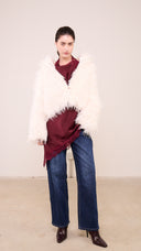 Pelliccia ECO Donna con cappuccio taglia UNICA 00C25116