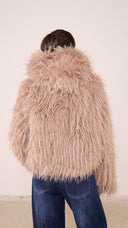 Pelliccia ECO Donna con cappuccio taglia UNICA 00C25116