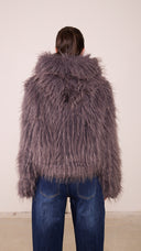 Pelliccia ECO Donna con cappuccio taglia UNICA 00C25116